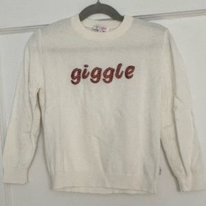 Giggle white sweater 6x